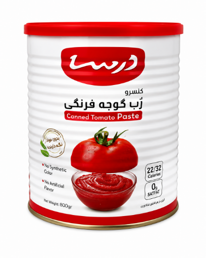 تصویر  رب گوجه فرنگی 800 گرمی درسا